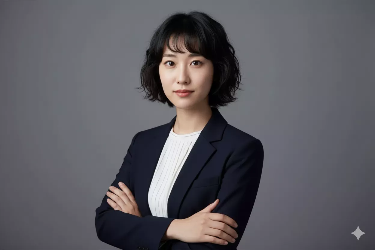 Professional arms crossed confident pose for business headshots