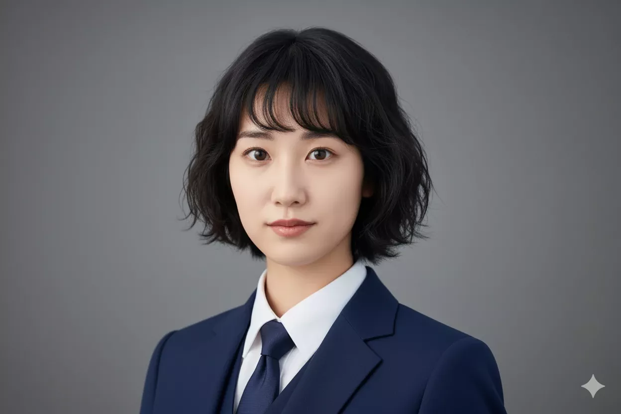 Executive business suit - formal navy or charcoal suit with silk tie perfect for C-suite and boardroom presentations